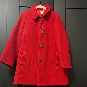 Crewcuts Vibrant Red Pea Coat for Kids